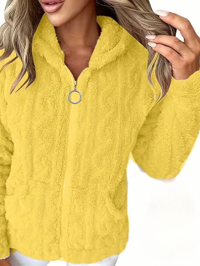 EB | Weiches Kapuzen Sweatshirt mit Reißverschluss