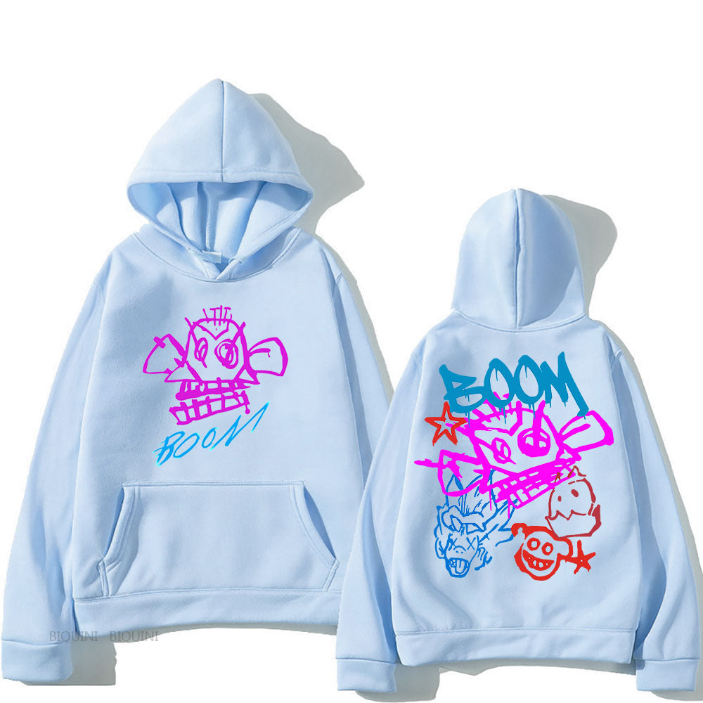 EB | Arcane Jinx Cartoon Langarm-Hoodie
