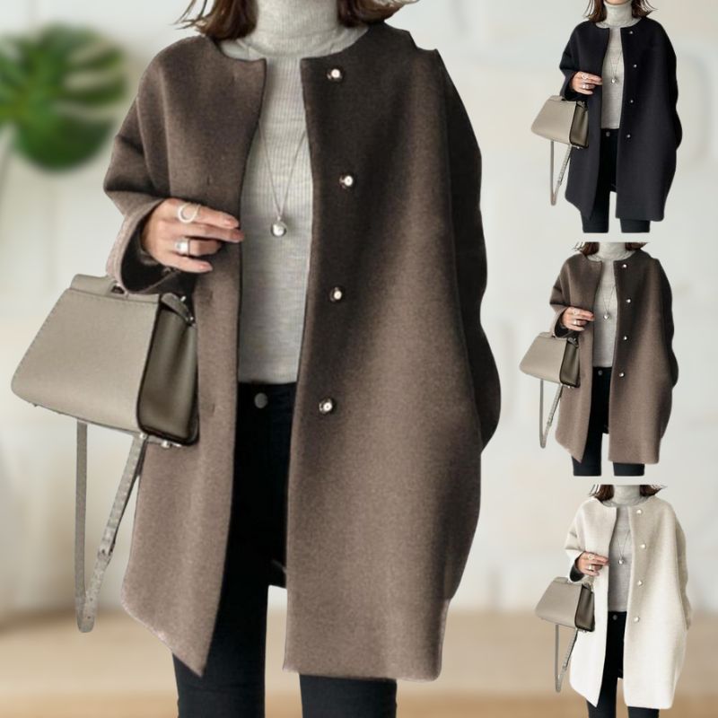 EB | Minimalistische Wollmantel Elegant und Warm Zeitloses Design