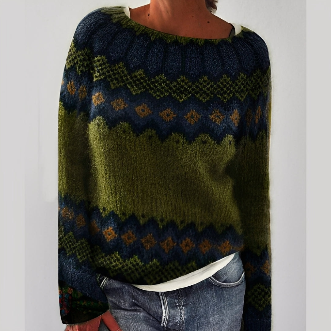 EB | Klassischer Damenpullover mit Muster