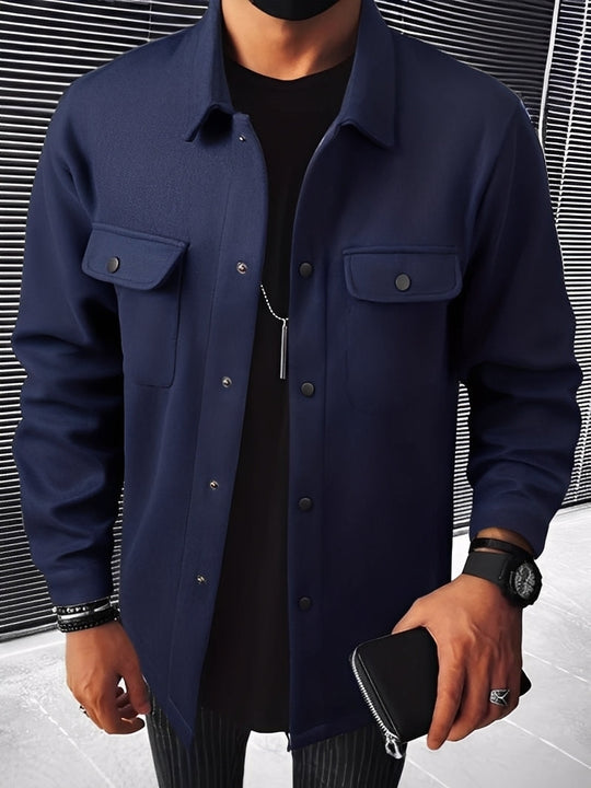 EB | Lässige Karierte Jacke mit Taschen für Herren