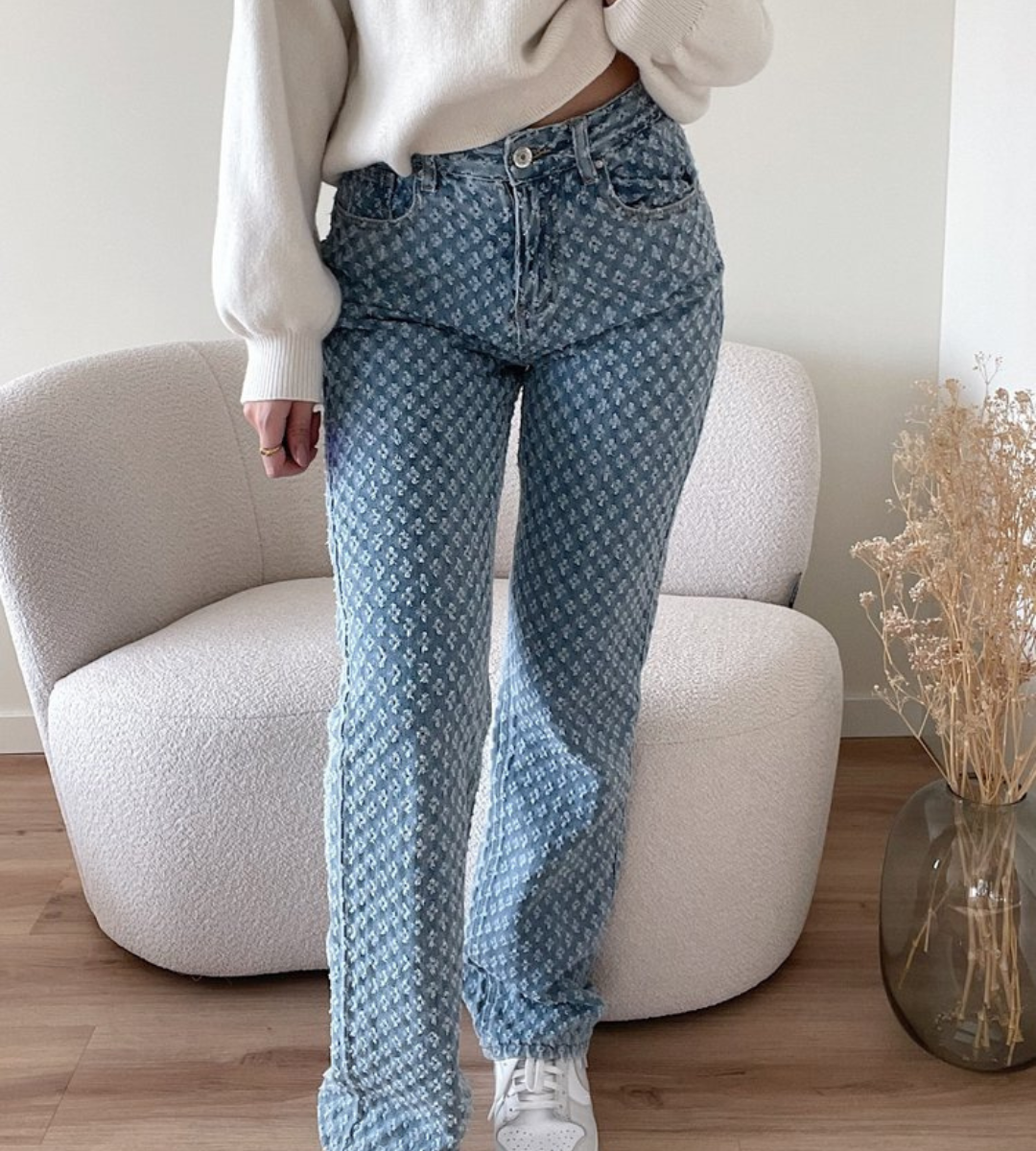 EB | Stylische Jeans mit Rautenmuster