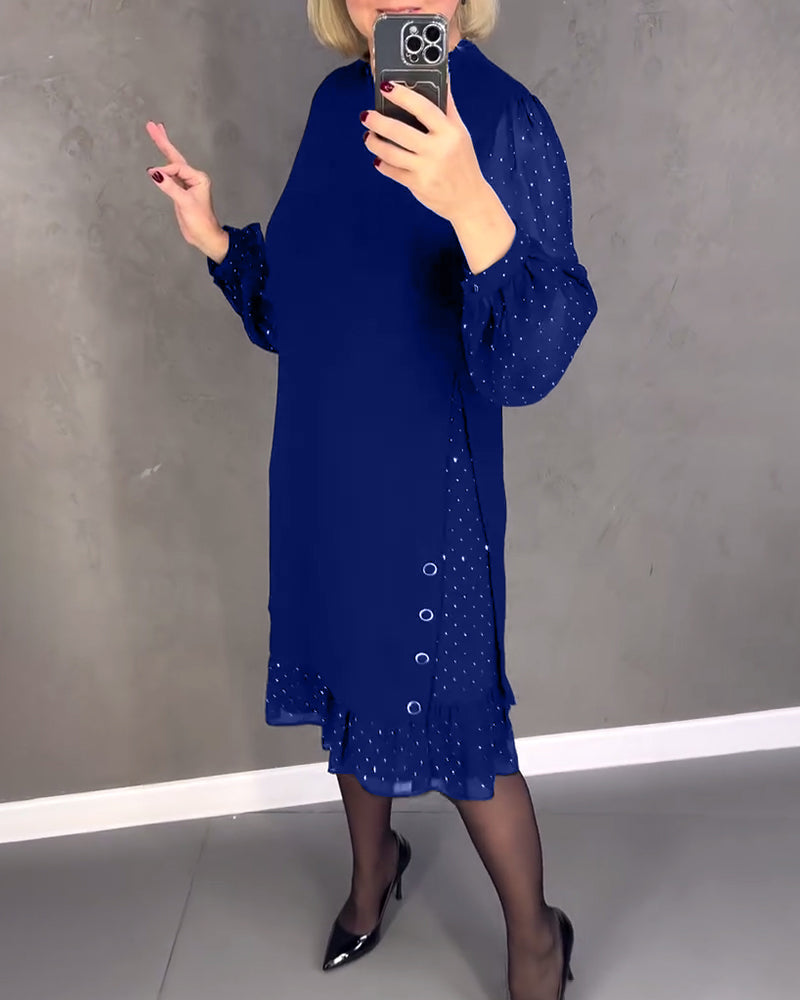 EB | Kleid mit Langen Ärmeln und Punkten