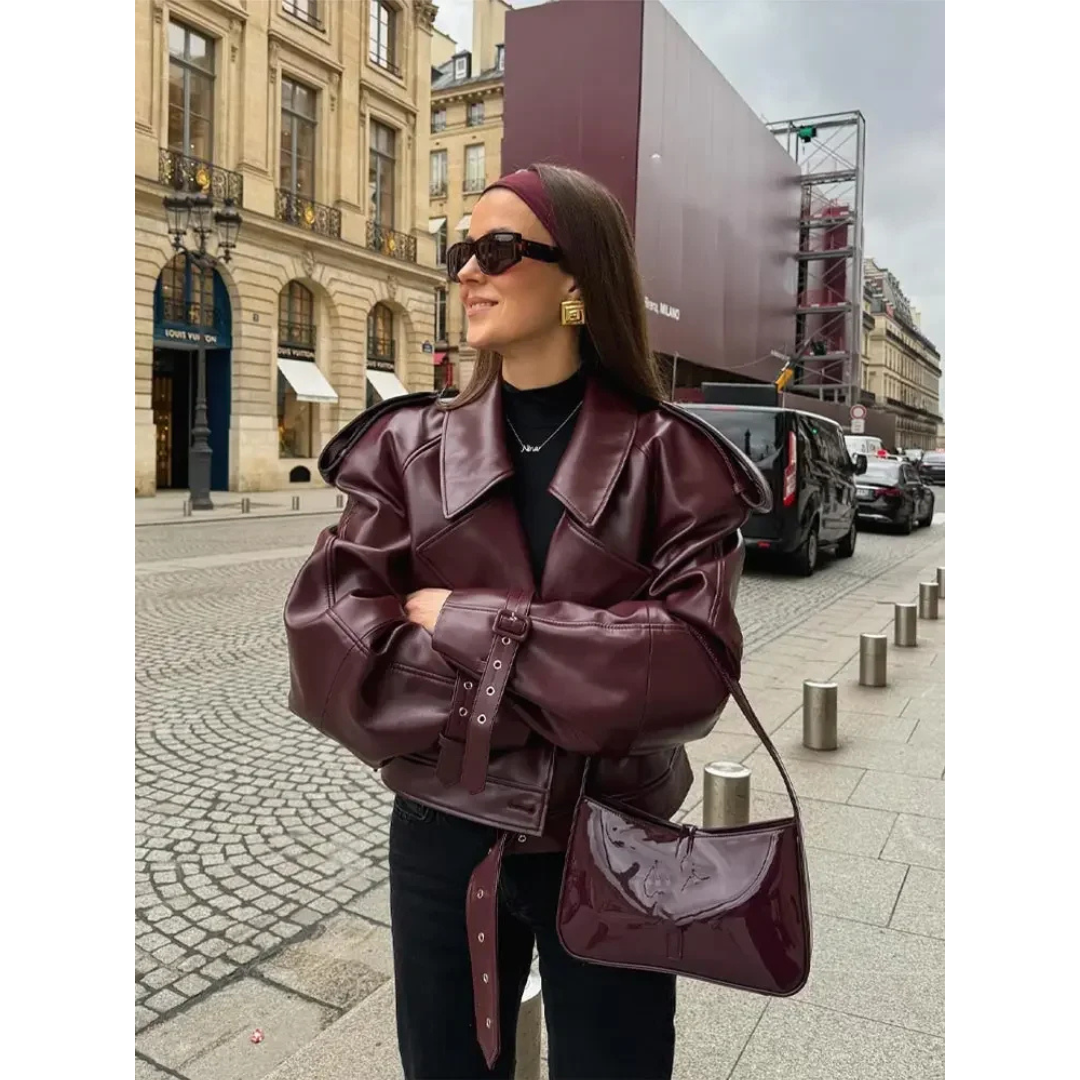 EB | Damen Warme Langarm Jacke - Kurzarm