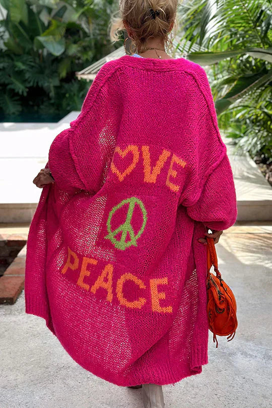 EB | Peace Modische Strickjacke