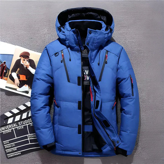 EB | Herren Winter Puffer Jacke - Kapuzenisolierte Outdoor-Design