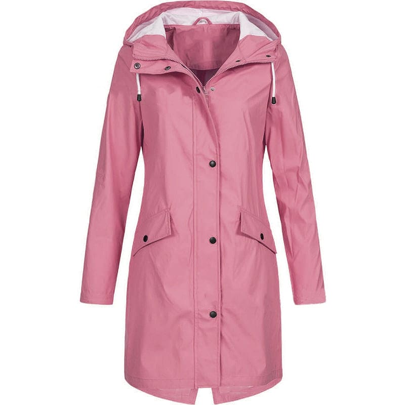 EB | Wasserdichte Damen Regenjacke Mit Kapuze