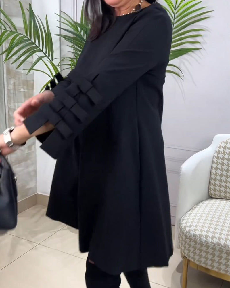 EB | Knielanges Kleid mit Langen Ärmeln