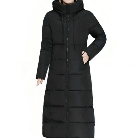 EB | Lange Gewattete Winterjacke Mit Kapuze Für Damen