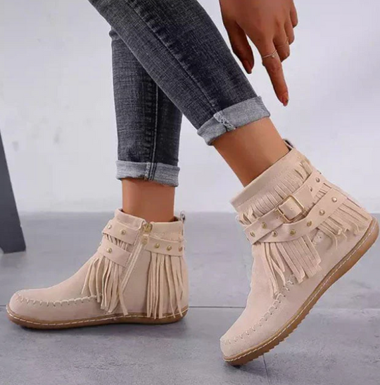 EB | Wildleder Fransen Stiefel