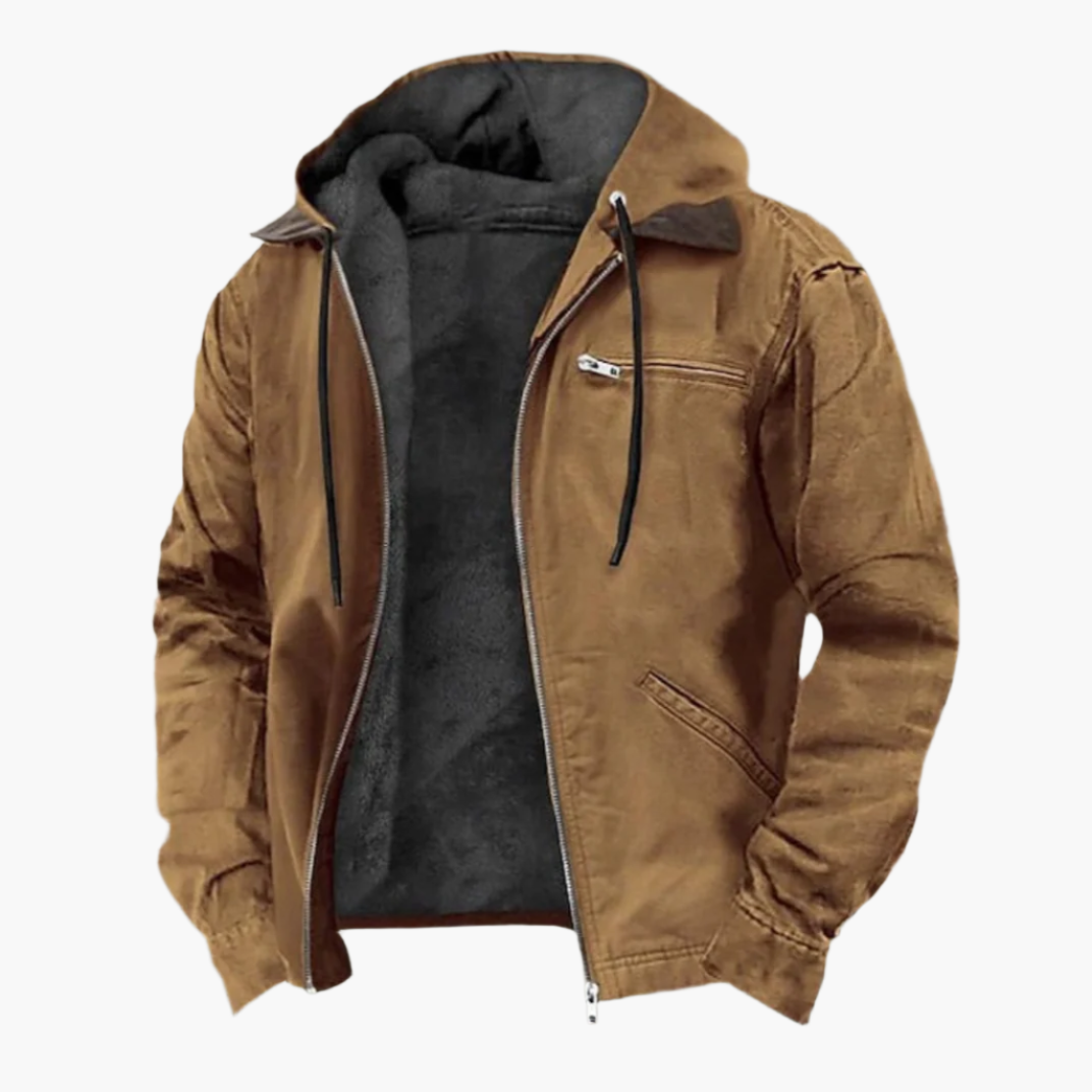 EB | Freizeitjacke mit Kapuze und Reißverschluss - Urban Streetwear Übergangsjacke