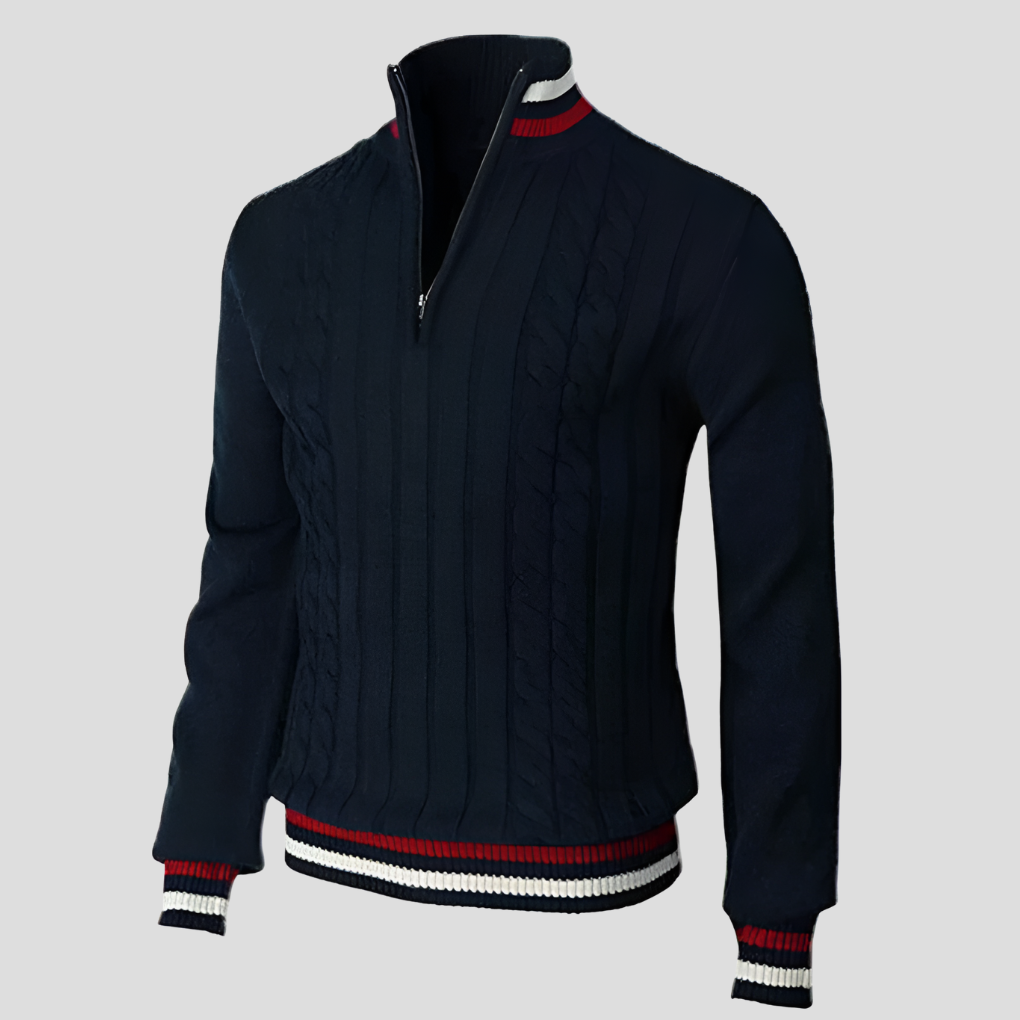 EB | Stilvolle Reißverschluss-Strickjacke für Herren