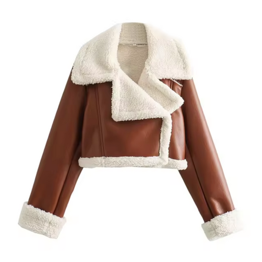 EB | Kurze Kunstlederjacke