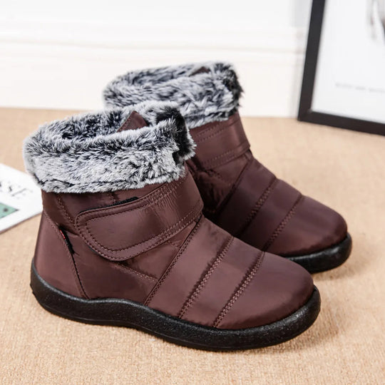 EB | Damen Wasserdichte Stiefel Aus Schlaufenkaninchenfell