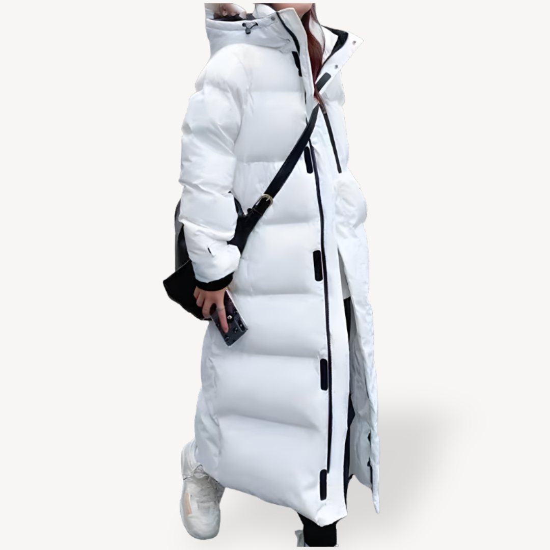 EB | Damen Übergroße Lange Pufferjacke