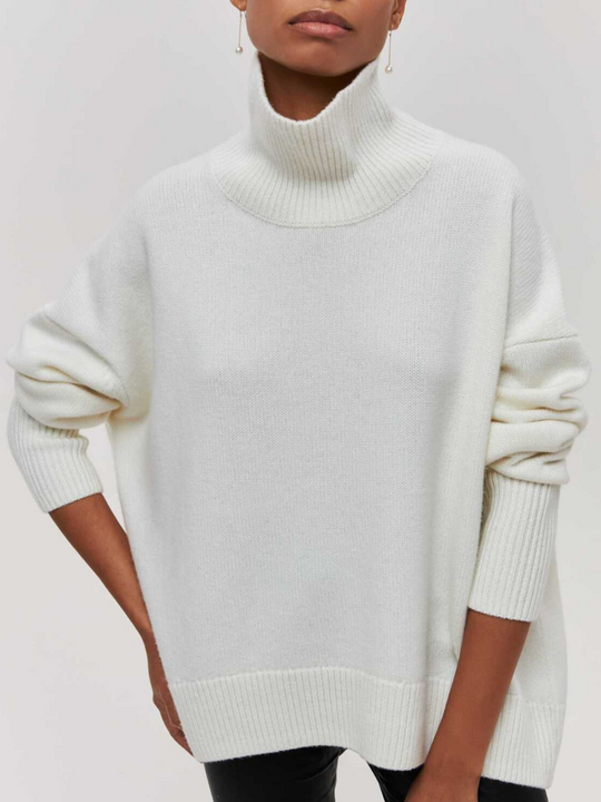 EB | Modischer Pullover mit hohem Halsausschnitt