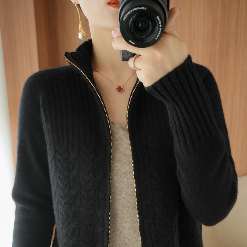 EB | Damen-Cardigan Aus mit Schickem Kordelzug