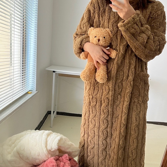 EB | Winter korallen Samt-Homewear