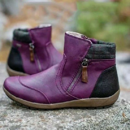 Rainguard Damen Wasserdichte Stiefelette Mit Reißverschluss Und Knöchelstütze, Schick EB