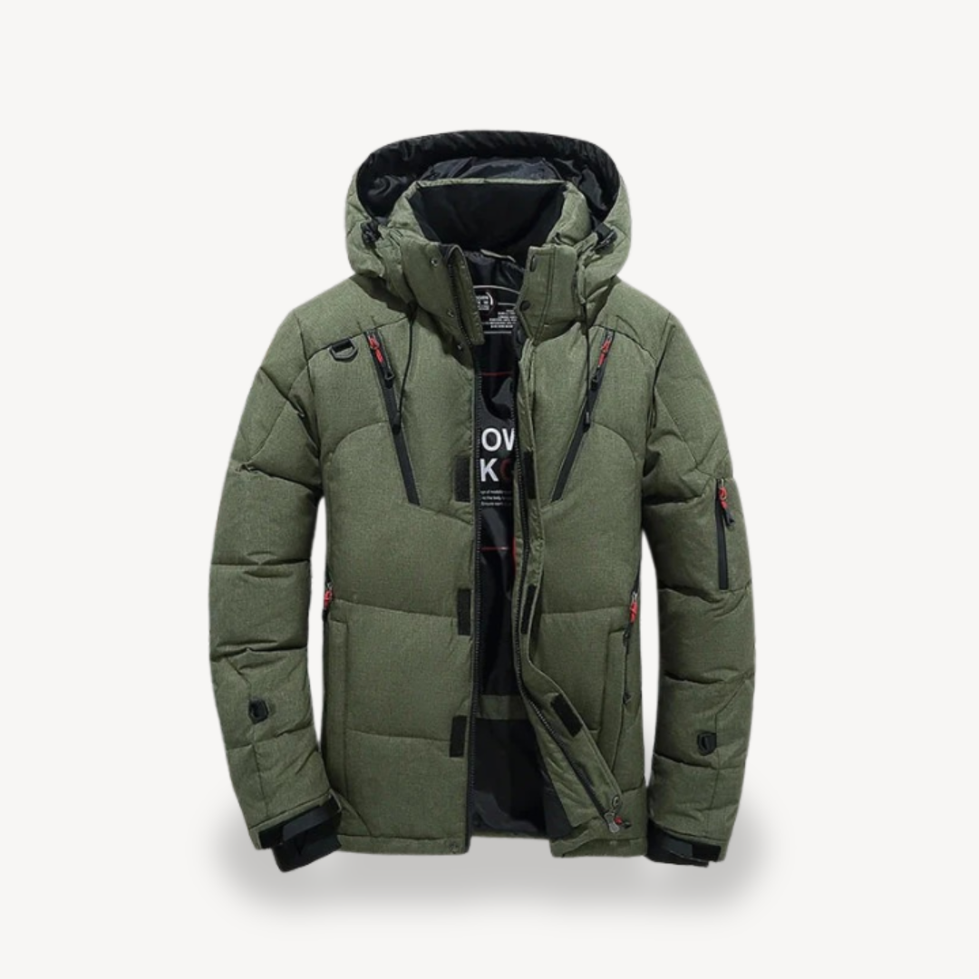 EB | Gepolsterte Kapuzen-Winterjacke Herren