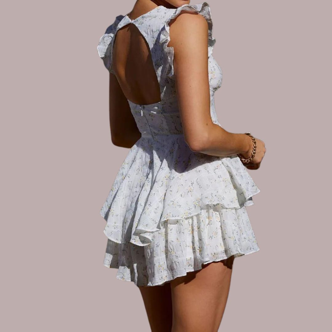 EB Verspieltes Minikleid mit Lochstickerei