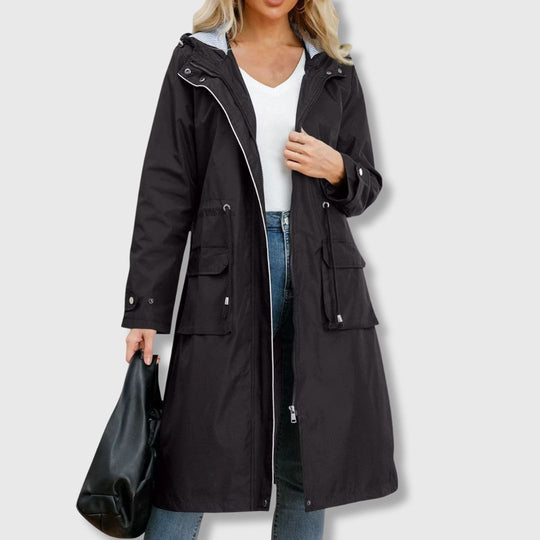 EB | Lange Alltagsjacke mit Kapuze