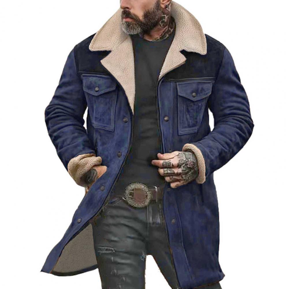 Herren Teddyfellteppich-Mantel EB