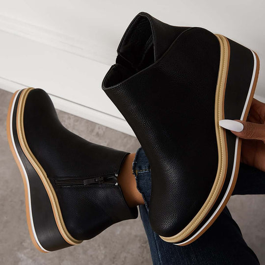 Chic Wedge Boots – Mila EB