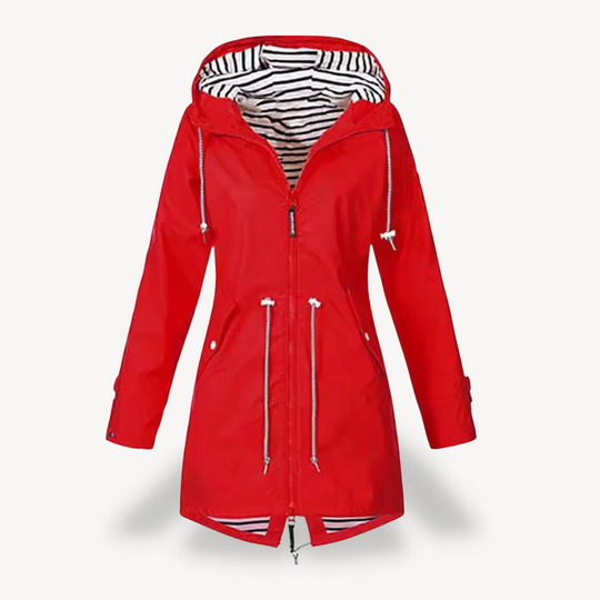 EB | Damen Wasserdichte Kapuzenregenjacke