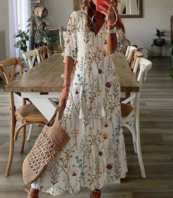 EB | Sommer Midi Kleid mit Licht Design