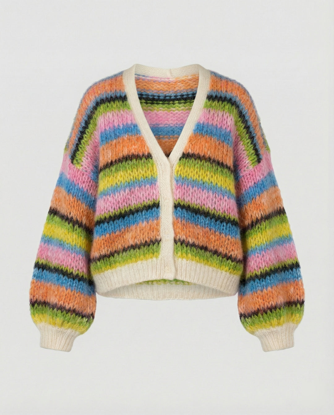 EB | Bunte Patchwork Strickjacke Für Damen