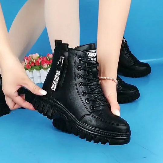 EB | Damen High Top Leder Martin Stiefel