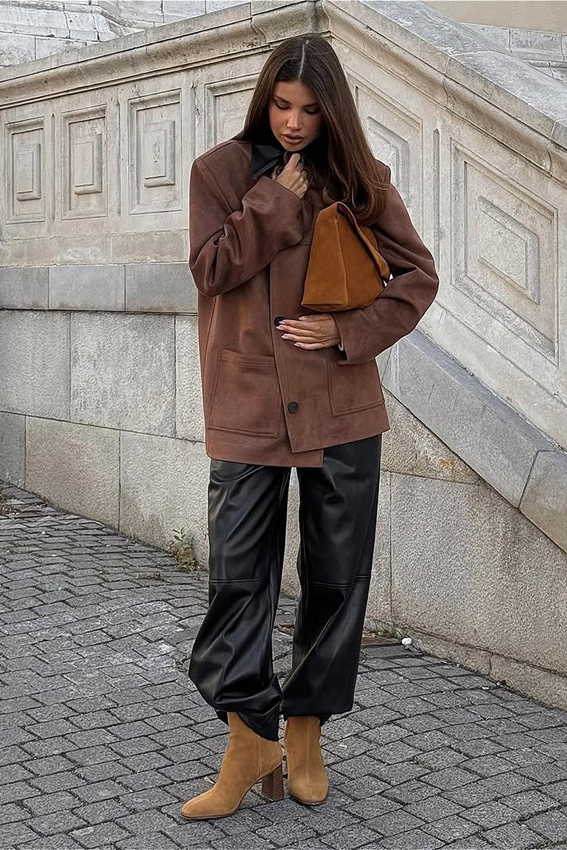 EB | Wildlederkragen Kontrastjacke