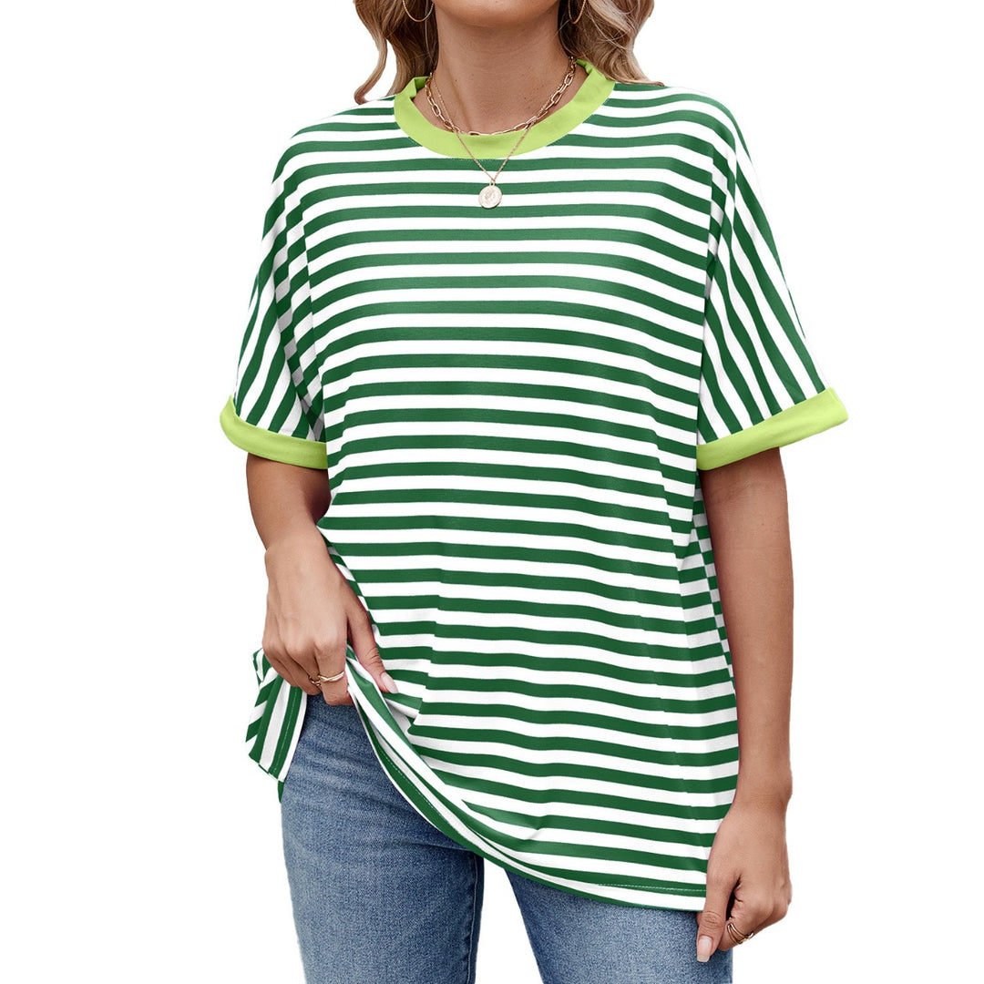 EB | Gestreiftes kontrastierendes T-Shirt