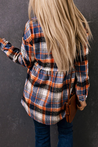 EB | Checkered Shirt With A-cut Cotton Blend Ideal for Everyday Look