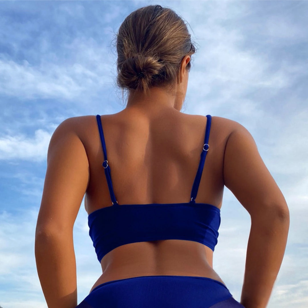 EB | Dreiteiliger einfarbiger Bikini