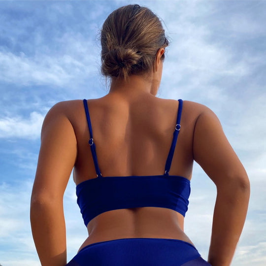 EB | Dreiteiliger einfarbiger Bikini