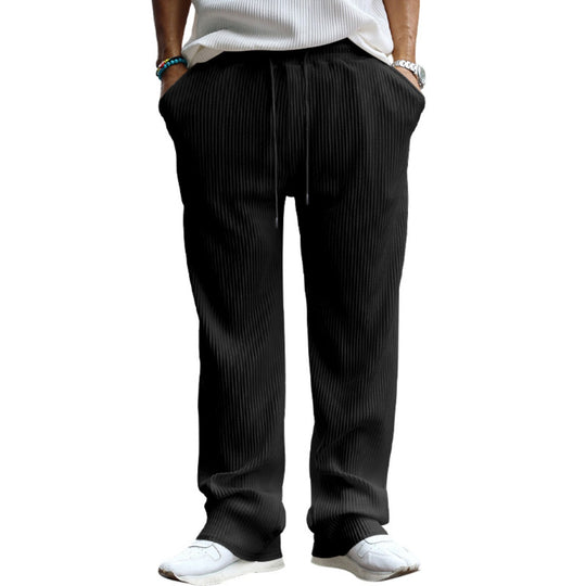 EB | Dropping Gestreifte Hose mit hoher Taille und weitem Bein