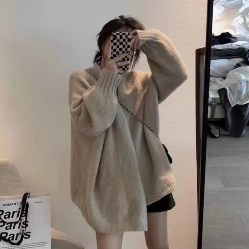 EB | oversized Strickjacke mit Knopfverschluss