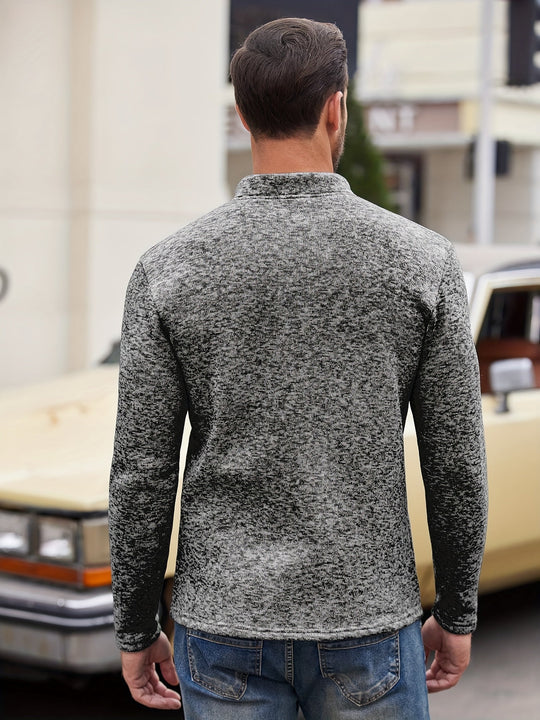 EB | Lässiger Pullover mit Knopfdetails Baumwollmischung Komfort und Stil