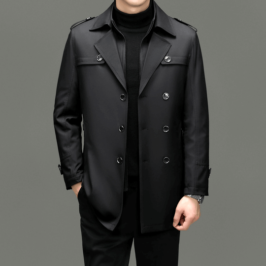 EB | Herren Doppelreiher Trenchcoat