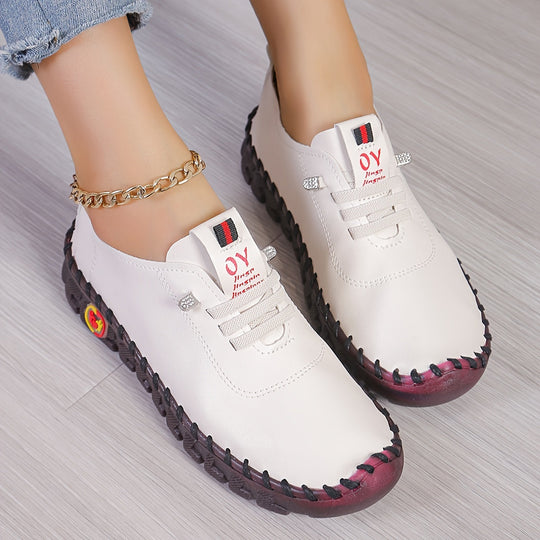 EB | Bequeme Lederschuhe mit Runder Spitze