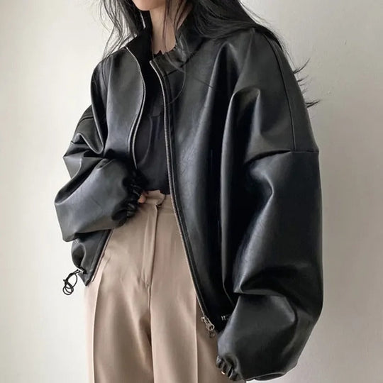 EB | Personalisierte Hip-Hop Pu-Lederjacke