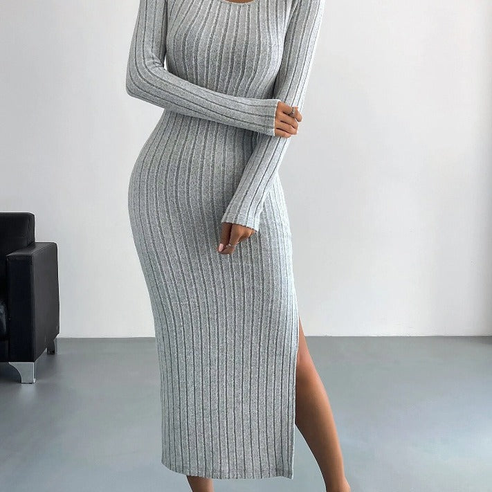 EB | Gestricktes Langes Kleid für Frauen