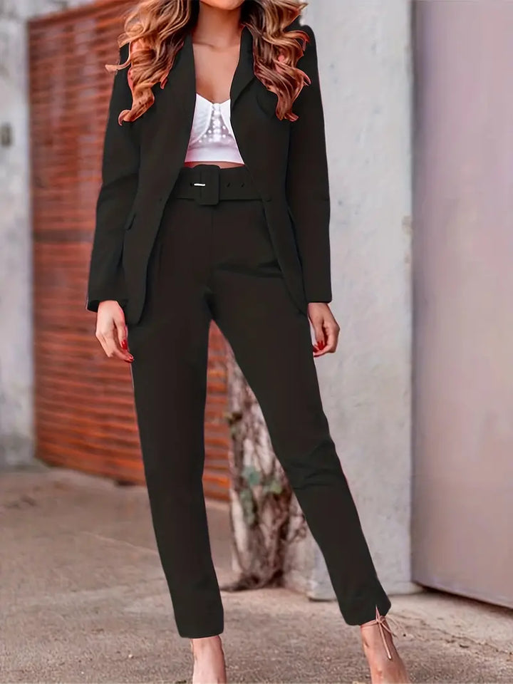 EB | Elegantes Set mit offenem Blazer und Hose