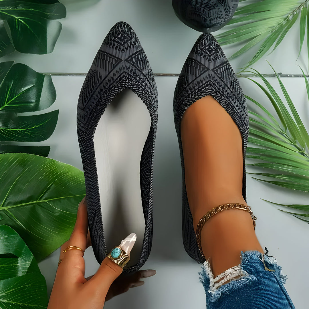 Laura | Flache Schuhe für Frauen aus Strick EB