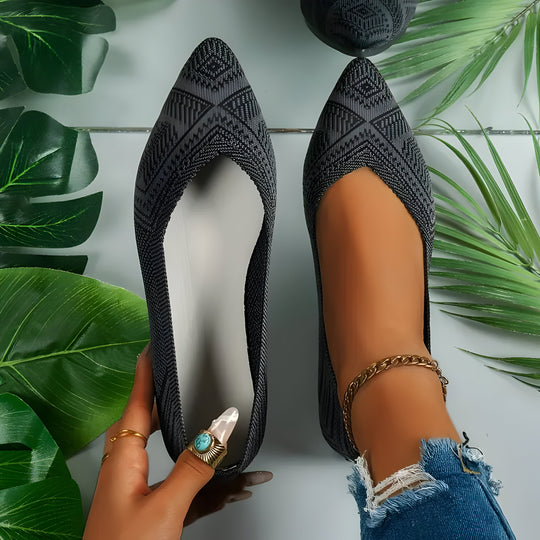 Laura | Flache Schuhe für Frauen aus Strick EB