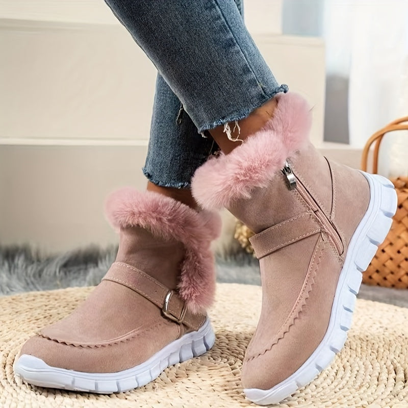 EB | Schneestiefel mit Schnalle und Seitenreißverschluss