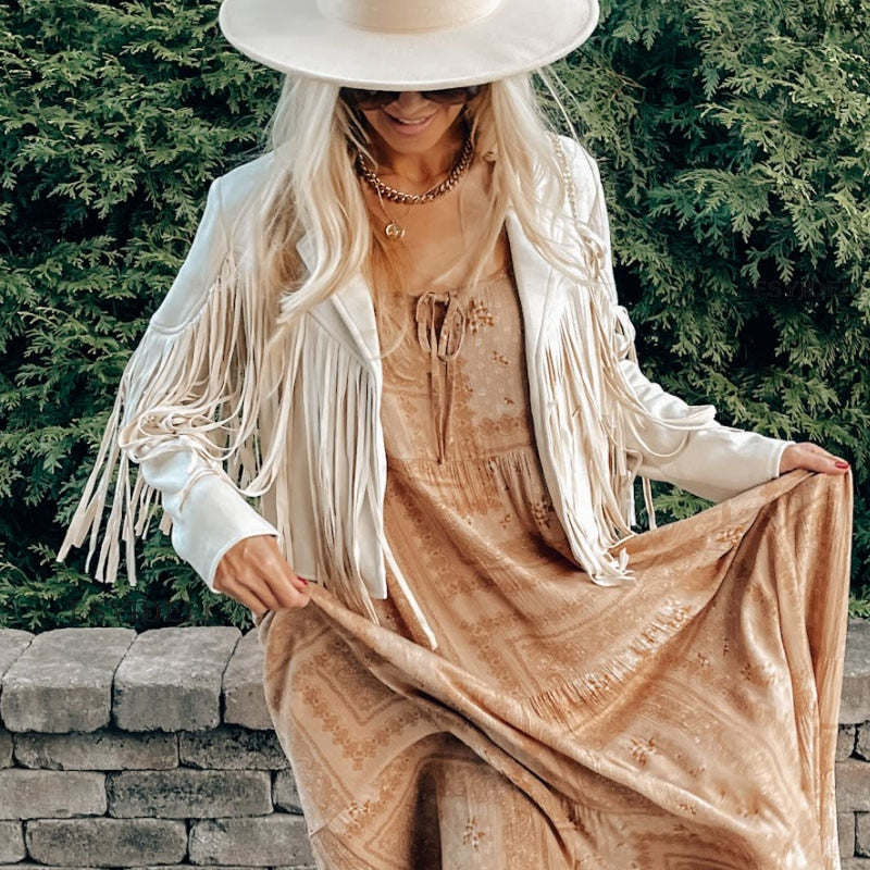 EB | jacke Mit Fransen Für Boho-Chic Look