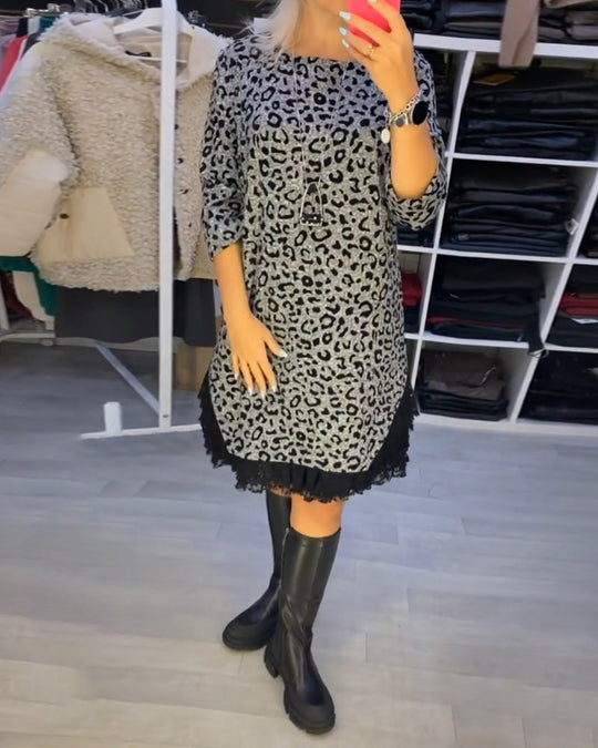 EB | Stilvolles Kleid mit Leopardenmuster